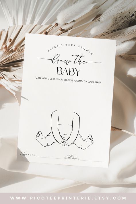 Baby Shower Games And Activities, Minimalist Baby Shower Invitation, Baby Shower Ideas Minimalist, Minimal Baby Shower Decor, Minimal Baby Shower Ideas, Minimalist Baby Shower Ideas, Baby Shower Giveaways, Baby Minimalist, Gender Neutral Baby Shower Themes