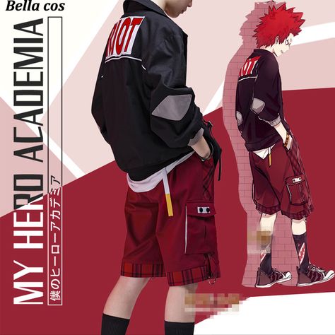 Kirishima Inspired Outfit, My Hero Academia Kirishima, Hero Outfit, Kirishima My Hero Academia, Outfit Pictures, My Hero Academia Costume, My Hero Academia Merchandise, Battle Suit, Nice Ideas