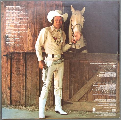 Glen Campbell Rhinestone Cowboy, Glenn Campbell, Rhinestone Cowboy, Glen Campbell, Outlaw Country, Country Music Singers, Country Stars, Country Artists, Vinyl Record Album