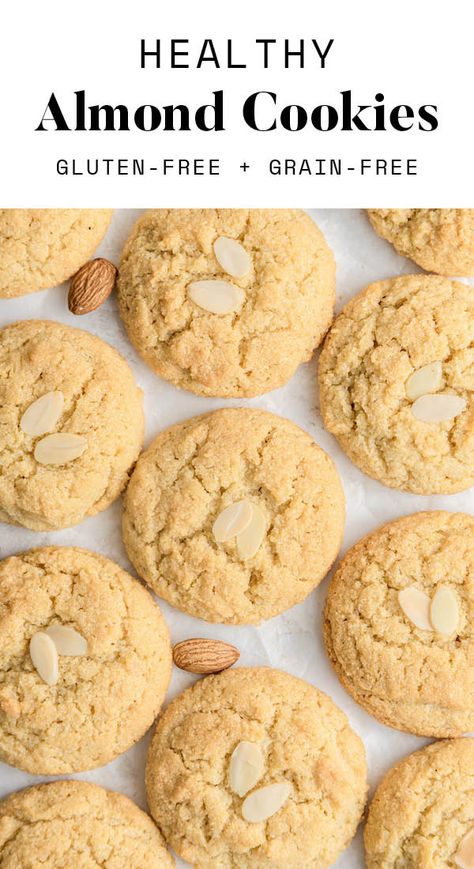 Almond Cookies Gluten Free Almond Cookies, Almond Flour Recipes Cookies, Chinese Almond Cookies, Almond Biscuits, Almond Meal Cookies, Gluten Free Cake Recipe, Almond Flour Cookies, Vegan Baking Recipes, Baking With Almond Flour