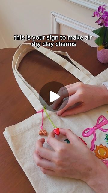 St’Valent | Glass Artist on Instagram: "💫 Your sign to add air dry clay charms to your Summer crafting list! 😆🧿 Hi Cozy Creatives! 🤗 If you have been wanting to try air dry clay, making mini charms is a great way to make something cute yet functional 👀🍅 Plus you only need a tinyyy bit of clay to get started, so you don’t have to buy a bunch of new art supplies if you just want to try out this medium 🤌🎨 Our favorite clay is the Creative Paper Clay (all supplies linked in bio) because it’s lightweight yet doesn’t crack! 💪 Perfect for making charms as necklaces, earrings, or for your bags 💝🌺

#cozycreatives #cozycreativesclub #artclub #craftclub #diyclub #claycharms #diyclaycharms #clayjewelry #claycharmstutorial #diytutorial #summerdiy" Cute Hobbies To Try, Cute Hobbies, Clay Presents, Air Dry Clay Charms, Fair Crafts, Making Charms, Mini Clay, Clay Making, Bags Inspiration