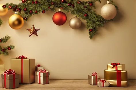 Free Christmas Decoration Background Image Christmas Marketing Campaign, Merry Christmas Images Free, Free Christmas Backgrounds, Happy New Year Greeting Card, Christmas Marketing, New Year Greeting Card, Happy New Year Banner, Merry Christmas Background, Decoration Background