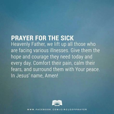 Sickness Prayer For The Sick, Citation Force, God's Daughter, Faith Board, Bible Wisdom, Healing Prayers, Healing Prayer, God's Healing, Prayer Time