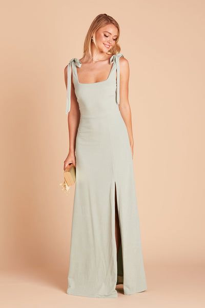 Crepe Bridesmaid Dress, Modern Bridesmaid Dresses, Jay Dress, Sage Bridesmaid Dresses, Modern Bridesmaid, Sage Green Bridesmaid Dress, Grey Bridesmaids, Convertible Bridesmaid Dress, Birdy Grey