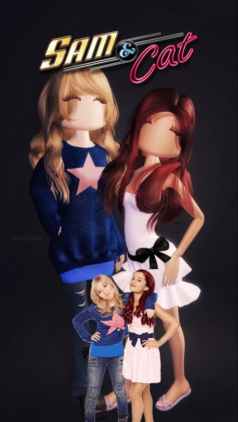 Dress to impress fits for Sam and Cat from Sam&Cat [made by m1.chal_ and valerie_khomyak] Dance Moms Dress To Impress, Sam And Cat Dress To Impress, Cat Code Dress To Impress, Dance Dress To Impress, Duo Ideas Dress To Impress, Cat From Sam And Cat, Duos Dress To Impress, Dress To Impress Duo Outfits, Drees To Impress Outfit Idea