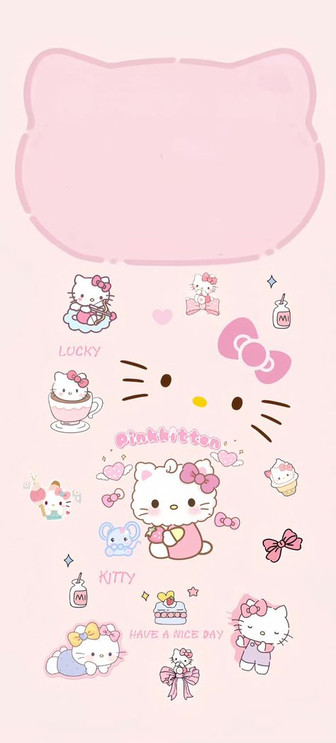 헬로키티 배경화면, Pink Wallpaper Hello Kitty, Jelly Wallpaper, Bow Wallpaper, Hello Kitty Themes, Phone Wallpaper Pink, Iphone Wallpaper Pattern, Mood Wallpaper, Sanrio Wallpaper