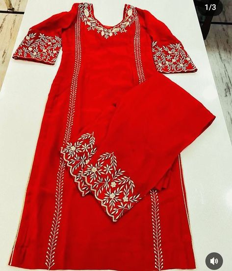 DM us for customization and orders💌🌹 Kadhai Designs For Suits Hand Work, Machine Embroidery Designs For Suits Latest, Embroidery Suits Punjabi Party Wear, Machine Embroidery Designs For Suits, Kadai Design, Lace Designs On Suits, Ammi Jaan, Bridal Suits Punjabi, Designer Suits For Wedding