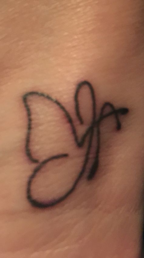 Love! Has letters J and an A for my daughter and myself! This is my wrist! J And A Tattoo, A And J Tattoo, Small J Tattoo, A And J Letters Love, Letter J Tattoo, V Letter Tattoo, Letters J, Aztec Warrior Tattoo, Small Hummingbird Tattoo