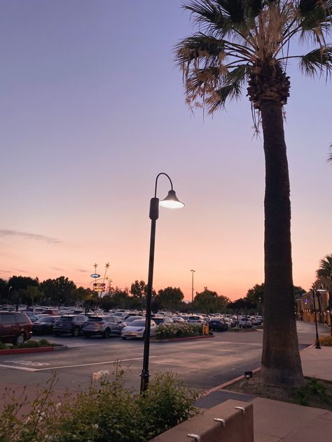 #aesthetic #skyline #sky #sunset #sunpics #california Clara La San Aesthetic, Santa Clara California, Pictures Of The Sun, Santa Clara, Shopping Center, Palm Trees, California