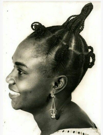 Nigerian woman hair style back in those days with their natural beauty African Hair History, Afro Hair Art, Fabien Baron, African Image, Cornrow Styles, Hair Threading, Traditional Hairstyle, African Hair, Silver Print