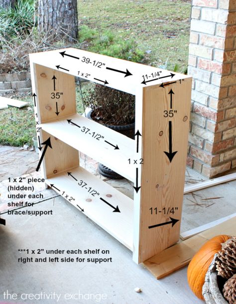 Diy Built In Bar, The Creativity Exchange, Diy Bookshelf Plans, Diy Built In, Bookcase Plans, Diy Bookshelf, Bookshelf Plans, Bookcase Diy, Bar Plans