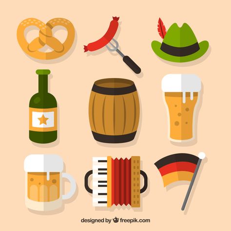 Beverage Marketing, German Decor, Octoberfest Party, German Party, Oktoberfest Decorations, October Fest, Preschool Resources, Vector Free Download, Holiday Specials