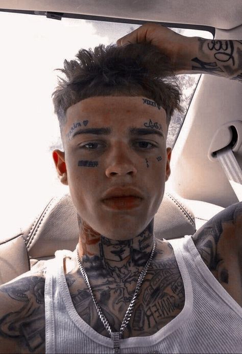 Rappers With Face Tattoos | Cool & Aesthetic Tattoo Ideas For Men Diamond Face Tattoo, Y2k Tattoo Ideas Men, Rapper Hairstyles, Face Tattoo Men, Aesthetic Tats, Mens Face Tattoos, Playboy Tattoo, Small Face Tattoos, Scalp Tattoo