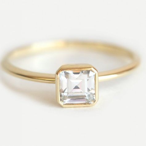 Asscher Cut Diamond Ring, Wedding Rings Princess Cut, Asscher Diamond, Asscher Cut Diamond, Yellow Diamond Rings, Wedding Rings Solitaire, Princess Cut Rings, Simple Engagement Rings, Round Diamond Engagement Rings