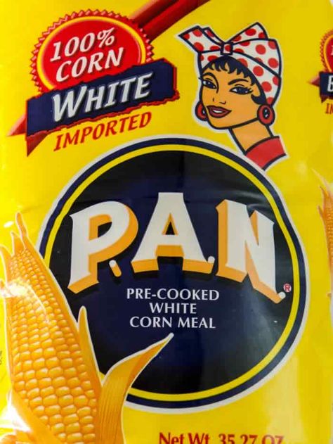 P.A.N. Pre-Cooked White Corn Meal Pre Cooked White Corn Meal Recipes, P.a.n. Cornmeal Recipes, Precooked Cornmeal Recipes, Corn Arepas, Cornmeal Cakes, Corn Flour Recipes, Mexican Corn Cakes, White Corn Meal, Cornmeal Recipes