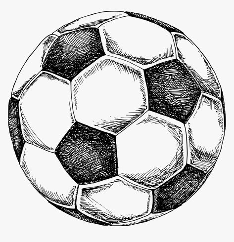 Soccer Ball Drawing, Soccer Drawing, Football Artwork, Football Drawing, Png Illustration, Ball Drawing, Drawing Png, Football Png, Football Ball