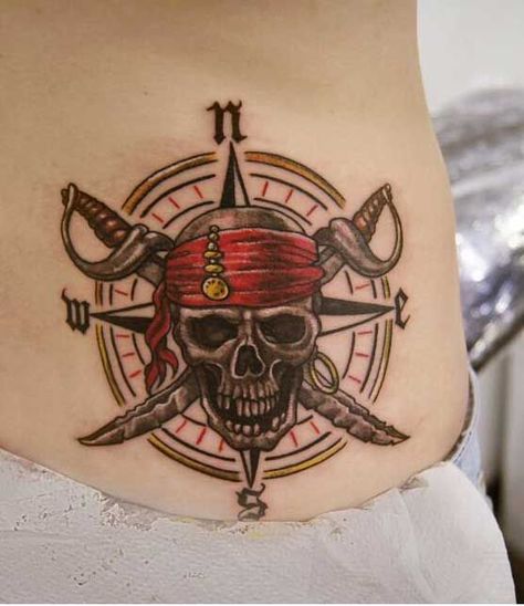 Pirate Brand Tattoo, Vintage Pirate Tattoo, Pirate Hand Tattoo, Pirate Compass Tattoo, Pirate Themed Tattoos, Pirate Flag Tattoo, Pirate Compass, Pirate Skull Tattoos, Pirate Ship Tattoos