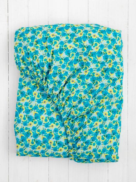 Mix & Match Soft Cotton Fitted Sheet - Turquoise Lucy – Natural Life Bohemian Bed, Make Your Bed, Cotton Sheets, Natural Life, Bohemian Clothes, Colorful Boho, Life Design, Mixing Prints, Floor Cushions