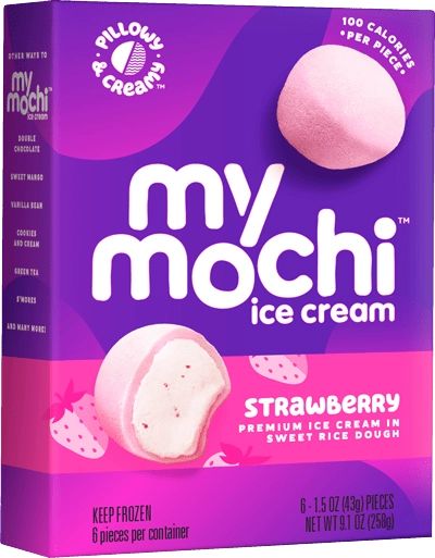 Strawberry Mochi Ice Cream - My/Mochi Mochi Strawberry, My Mochi, Green Tea Mochi, Ice Cream Balls, Ice Cream Novelties, Strawberry Mochi, Mochi Ice, Ice Cream Birthday Cake, Mochi Ice Cream