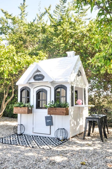 A collection of beautiful spaces and inspiration for every room in your home! #beautifulspaces #inspiration #modernfarmhouse Farmhouse Playhouse, Playhouse Makeover, Kids Playhouse Outdoors, Playhouse Ideas, Backyard Playset, Outdoor Playhouse, Indoor Playhouse, Diy Playhouse, Backyard Playhouse