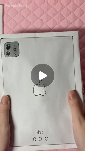 Diy Apple Pencil, Creative Crafts With Paper, Apple Unboxing, Paper Ipad, Paper Apple, Diy Apple, Ipad Pro Apple Pencil, Ipad Tutorials, Pink Apple