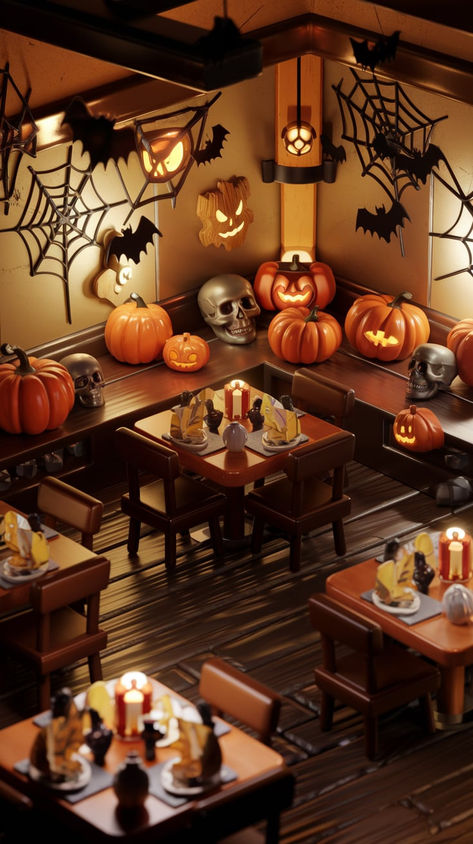 Looking for Halloween decor ideas? A spooky restaurant backdrop adds festive flair and elevates the Halloween dining vibe! Follow for more unique design tips. Spooky Restaurant, Restaurant Backdrop, Restaurant Background, Halloween Decor Ideas, Design Tips, Halloween Decor, Follow For More, Halloween Decorations, Unique Design