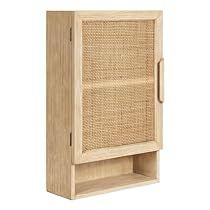 Cane Wall, Toilet Cabinet, Decorative Storage Cabinets, Over The Toilet Cabinet, Tall Shelves, Storage Cubby, Over The Toilet, Rattan Wall, Storage Furniture Living Room