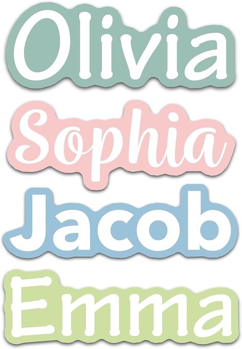 Amazon.com: Custom Name Stickers for Water Bottles - Personalized Waterproof Vinyl Name Labels for Cups, Tumblers, Helmets, Laptop, Servers, Cars and Daycare (6 Stickers) : Automotive Cheap Stocking Stuffers, Stickers For Water Bottles, School Supply Labels, Baby Words, Back To School Essentials, Personalized Bottles, Name Labels, Personalized Water Bottles, Name Stickers