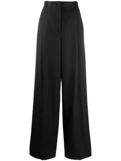 Nina Ricci Wool Gabardine Pants Gabardine Pants, Cloth Collection, Louisa Ballou, Celebrity Closets, Dream Reality, Black Wide Leg Trousers, Wide Trousers, Pretty Blouses, Dior Couture