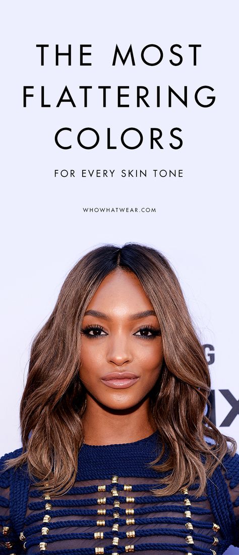 Find the single most flattering color for your skin tone Brown Skin Clothes Color, Brown Skin Outfits Women, Brown Skin Tone Outfits, Amber Brown Hair Color, Hair Color For Red Skin Tone, Hair Color Ideas For Asian Skin Tone, Hair Colour For Asian Skin Tone, Hair Color For Brown Skin Asian, Hair Colors For Neutral Skin Tones