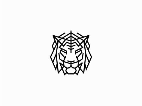 Tiger by Doris Gray Origami Tiger Tattoo, Geometric Tiger Tattoo Design, Geometric Tiger Tattoo, Knife Logo, Geometric Tiger, Tiger 900, Origami Tattoo, Tiger Artwork, Tiger Tattoo Design