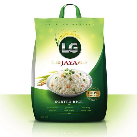 Rice Bag Design Packaging, Bag Of Rice, Modern Brochures, Rice Bag, Rice Bags, Modern Bag, Design Product, Contest Design, Product Label