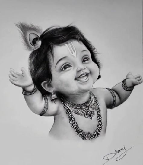 Little Krishna Sketch Drawing, Baby Krishna Sketch, Bal Krishna Sketch, Cute Krishna Sketch, Baby Sketch Pencil Drawings, Lord Krishna Sketch Easy, Radha Krishna Pencil Drawing, Krishna Images Drawing, Shri Krishna Sketch