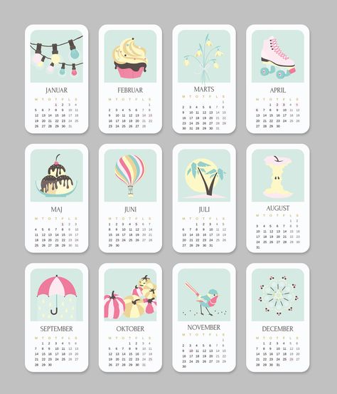 Calendar Design For Journal, Calendar Theme Ideas, Cute Calendar Design, Doodle Calendar, Homemade Calendar, Calendar Design Layout, Monthly Desk Calendar, Desk Calendar Design, Illustrated Calendar