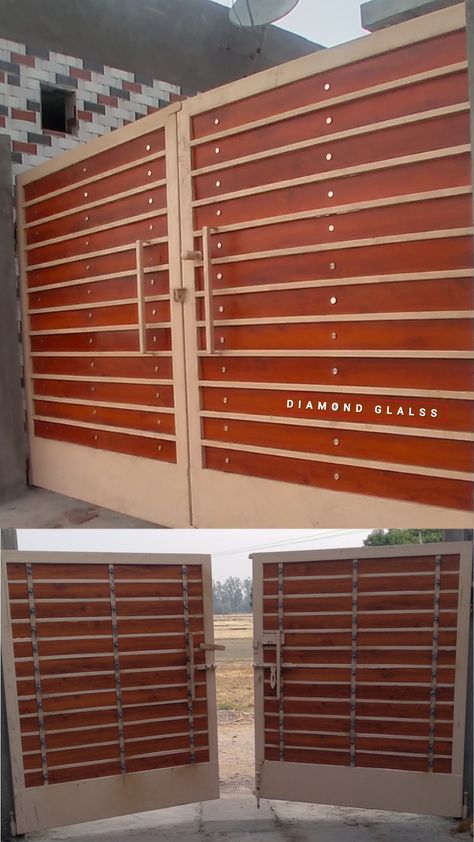 DIAMOND GLASS ALUMINIUM STAINLESS STEEL service provider Acp Sheet Design, Pipe Gate Design, Acp Sheet, Sheet Design, Grill Door Design, Iron Gate Design, Door Gate Design, Front Gates, Design For Home