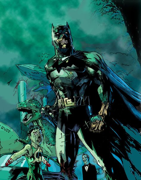 Zombie Batman Zombie Batman, Jim Lee Batman, Jim Lee Art, Batman Artwork, Univers Dc, Jim Lee, Arte Dc Comics, Batman Comic Art, Batman Universe