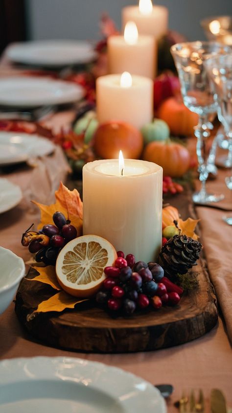 Looking for Thanksgiving tablescapes inspiration This blog post features simple elegant moody and modern ideas for your holiday table decor Discover vintage natural rustic and elegant themes with white round tables Get inspired by these elegant and rustic Thanksgiving decor ideas Thanksgiving Table Decorations Simple, Formal Thanksgiving Table, Thanksgiving Round Table Decor, Classy Thanksgiving Decor, Thanks Giving Table Decoration Ideas, Table Thanksgiving Decorations, Thanksgiving Table Decorations Ideas, Fall Tablescapes Elegant, Thanksgiving Tablescapes Elegant