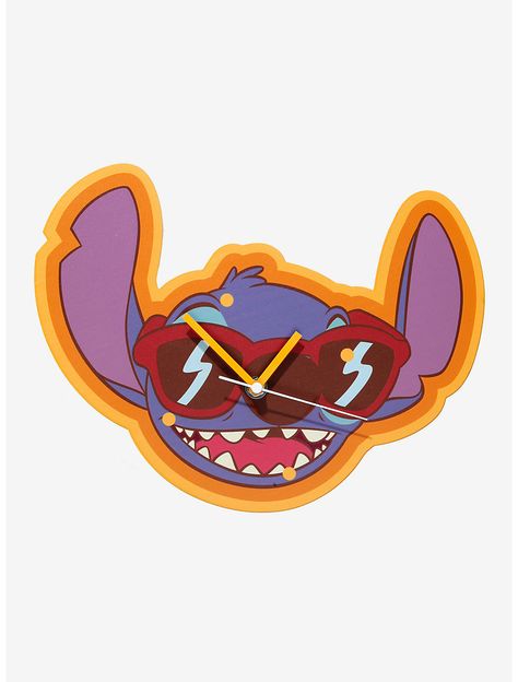 Disney Lilo & Stitch Sunglasses Wall Clock Stitch Sunglasses, Sunglasses Wall, Cute Clock, Wearing Sunglasses, Disney Lilo, Fun In The Sun, Aa Battery, Lilo And Stitch, Hot Topic