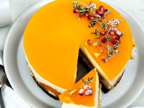 Mandarin Cheesecake, Mandarin Recipes, Mandarine Recipes, Mandarin Cake, Cake Cravings, Gingerbread Cheesecake, Baking Treats, Citrus Recipes, Cheesecake Mousse