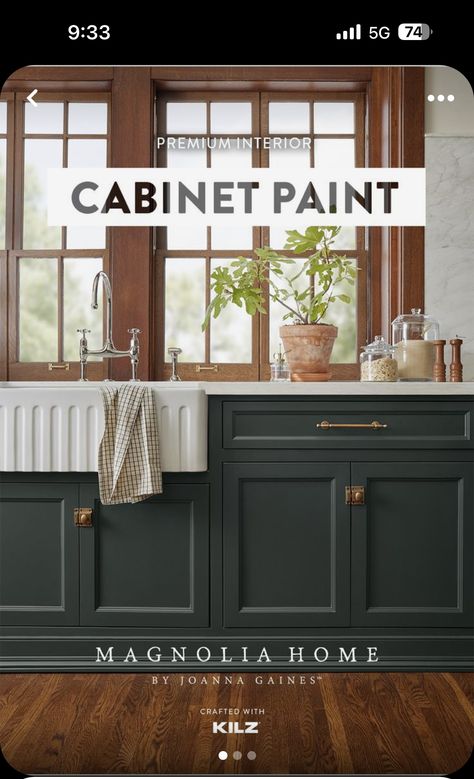 Paint For Kitchen Cabinets, Paint For Kitchen, Kitchen Cabinet Paint, Diy Kitchen Cabinets Painting, Magnolia Paint, Cabinet Paint, Diy Kitchen Cabinets, Magnolia Homes, Kitchen Redo