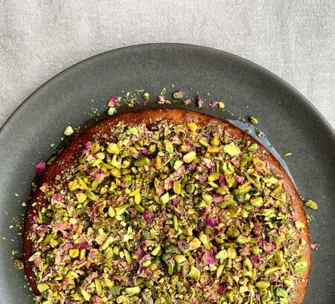 Rose Pistachio Cake, Rose And Pistachio, Rose Pistachio, Indian Cake, Cardamom Cake, Ottolenghi Recipes, Pistachio Cake, Gulab Jamun, British Bake Off