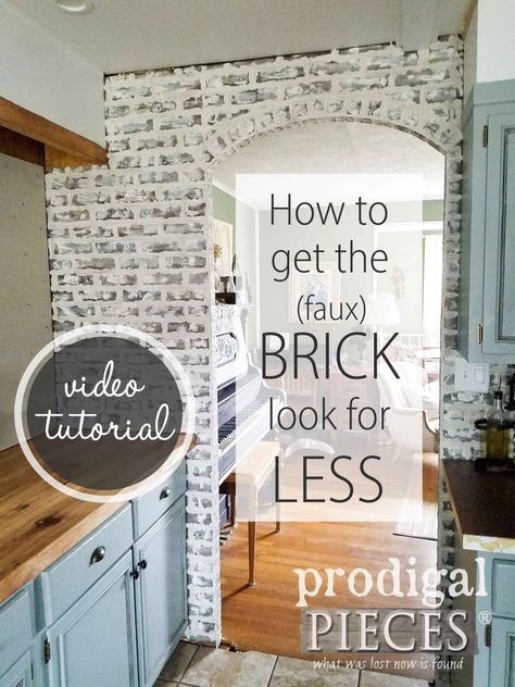 German Schmear Brick, Brick Wall Art, Fake Brick Wall, Diy Brick Wall, Faux Brick Backsplash, German Schmear, Fake Brick, Brick Backsplash Kitchen, White Wash Brick