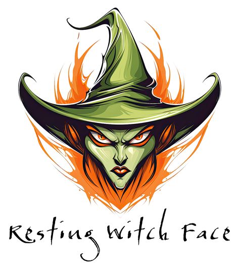 You should see her when she's angry ... 😳 Resting Witch Face, Witch Face, Halloween T Shirt, Halloween Witch, Halloween Tshirts, Witch, Shirt Designs, Tshirt Designs, T Shirts