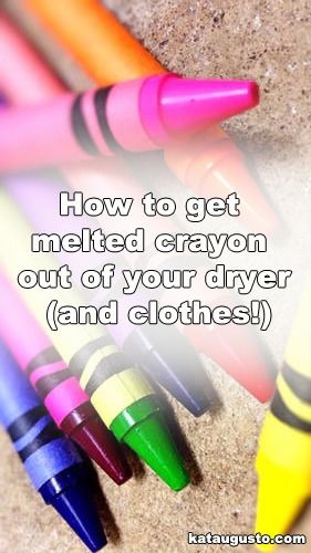 How To Get Melted Crayon Out of Your Dryer (and clothes) - How To Get Melted Crayon Out Of Clothes, Get Crayon Out Of Clothes, Crayon In Dryer How To Remove, Crayon Out Of Clothes, How To Remove Crayon From Clothes, Removing Crayon From Clothes, Remove Crayon From Clothes, How To Get Crayon Out Of Fabric, How To Get Crayon Out Of Clothes