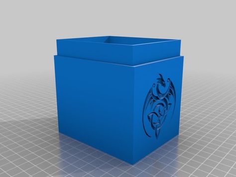 MTG Sleeved Commander Deck Box by MeleriHaf - Thingiverse Mtg Dragon, Magic The Gathering Cards, Deck Box, Magic The Gathering, The Gathering, 3d Printer, 3 D, Printer, Pins