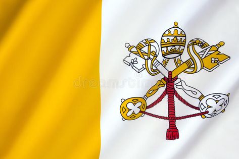 Flag of Vatican City. The was adopted on 7th June 1929, the year Pope Pius XI s #Sponsored , #AD, #AFFILIATE, #City, #Vatican, #Pope, #adopted Vatican Flag, Pope Pius Xi, Flag Photo, Vatican City, Technology Logo, Adoption, Tourism, Flag, Stock Images