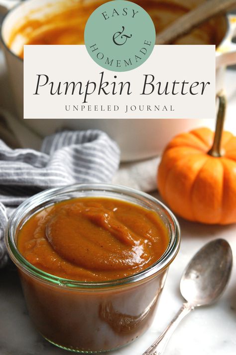 A sweet, silky 15-minute homemade pumpkin butter recipe, made with brown sugar and pumpkin spice. This is an easy, vegan pumpkin butter perfect for fall and winter. Use pumpkin butter as a spread on bread or muffins, or pair it with cheese on a charcuterie board. Homemade pumpkin butter has all the goodness and flavor of pumpkin pie, but without any of the work. Get the recipe . . . . . #pumpkinbutter #pumpkinbutterrecipe #fallrecipes #thanksgivingrecipes #pumpkinrecipes #butter #pumpkinpie Homemade Pumpkin Butter, Pumpkin Butter Recipe, Pumpkin Butter, Homemade Pumpkin, Trader Joe, Butter Recipe, Apple Juice, Canned Pumpkin, Canning Recipes