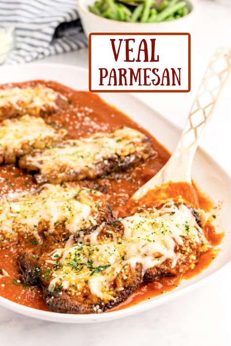 Beef Parmesan Recipe, Veal Cutlet Recipes Easy, Veal Parm, Veal Parmesan Recipe Easy, Veal Recipes Cutlets, Veal Lasagna Recipe, Best Veal Parmesan Recipe, Italian Veal Scallopini Recipes, Veal Parmesan Recipe