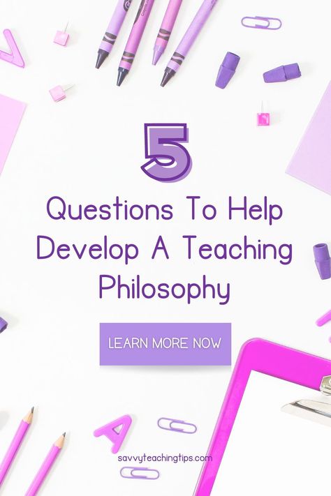 We share tips for new teachers on how to develop your own teaching philosophy. Learn how to develop a teaching philosophy and why it is vital to develop a teaching philosophy. Find teaching philosophy examples and learn how to create your own teaching philosophy statement. We share tips for new teachers, classroom management tips and classroom organization ideas. Be sure to follow Savvy Teaching Tips for early elementary resources, classroom décor inspiration and free elementary printables. Teaching Philosophy Examples, Teaching Philosophy Statement, Classroom Organization Ideas, Elementary Printables, Teacher Mentor, Classroom Management Elementary, Effective Classroom Management, Survival Kit For Teachers, Teacher Survival