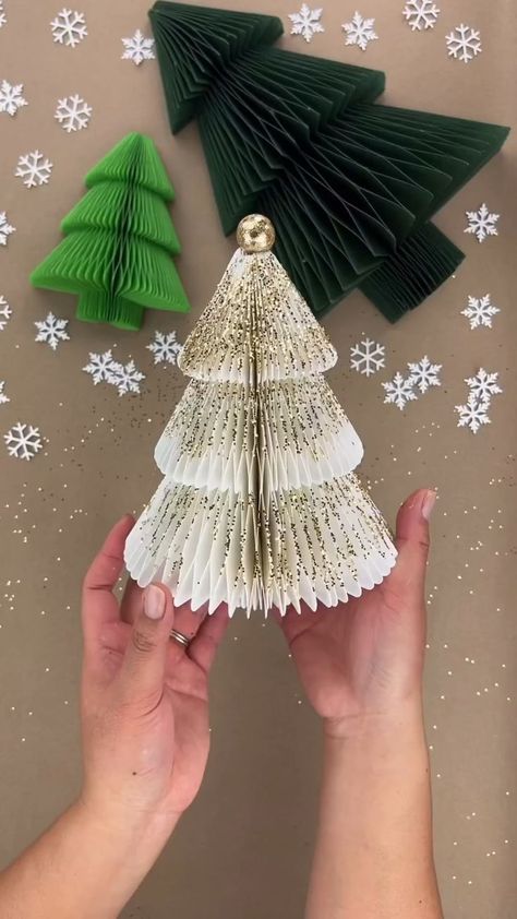 #DIYPaperTree #HandmadeHoliday #CraftingMagic #PaperCrafts #HolidayDecor #DIYChristmas #FestiveCrafting #PaperTreeTutorial #CreativeHoliday #CraftyChristmasDecor Credit: rassilka_kids Instagram Honeycomb Christmas Tree, Diy Paper Christmas Tree, Christmas Decorations Diy Crafts, Paper Christmas Decorations, Noel Diy, Paper Christmas Tree, Instagram Christmas, Paper Christmas, To Be Honest